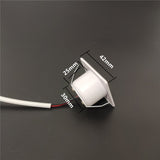 Ceiling downlight dimmable white body recessed 3w COB spot lights cool white warm white 4000K for decoration indoor 110v 220v