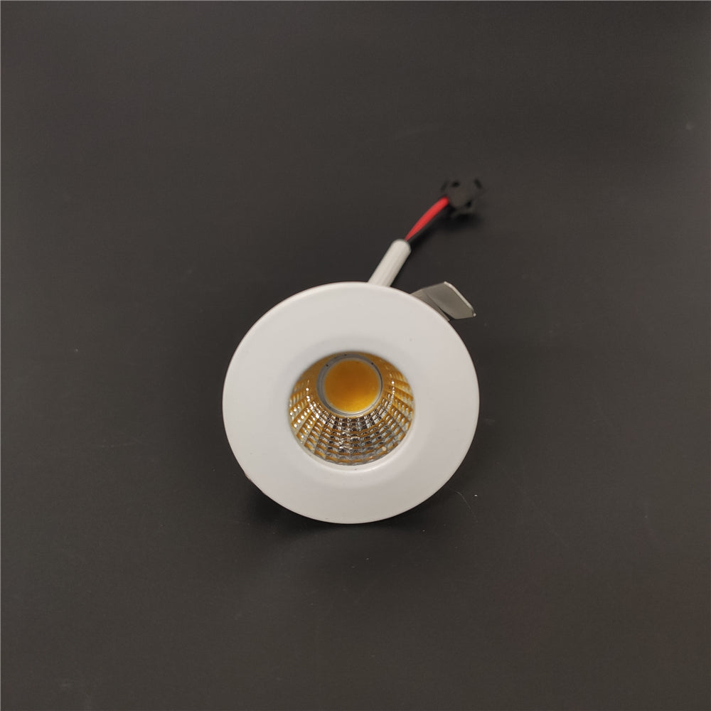 Ceiling downlight dimmable white body recessed 3w COB spot lights cool white warm white 4000K for decoration indoor 110v 220v