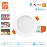 Benexmart ZigBee 3.0 Led Recessed Ceiling Light Support Downlight RGBCW 3.5 Inch 12w Alexa Google Home Smart things App Control