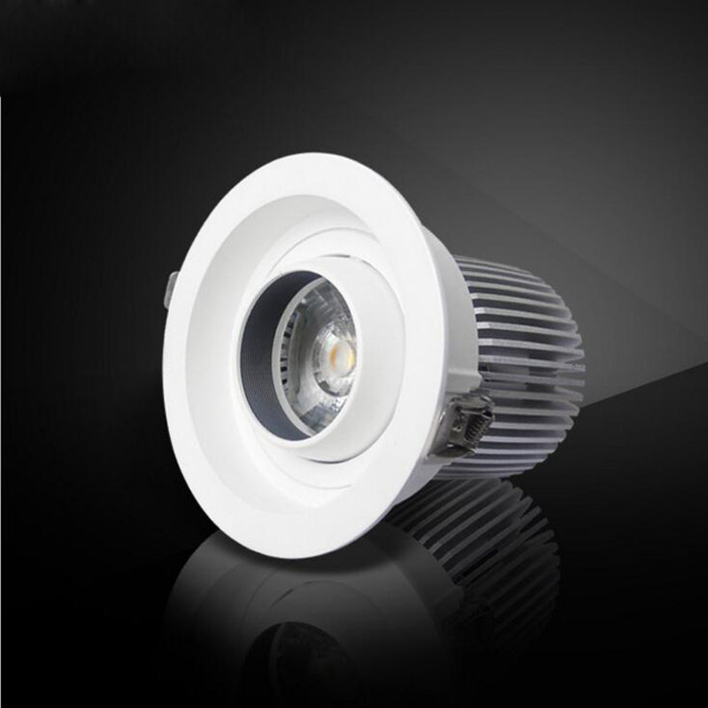 Round Downlights Led Spot Double Warm White Cold White 12W 15W 20W COB Adjustable 5pcs/lot Embedded Cattle Eye Lamp AC90-265V