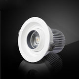 Round Downlights Led Spot Double Warm White Cold White 12W 15W 20W COB Adjustable 5pcs/lot Embedded Cattle Eye Lamp AC90-265V