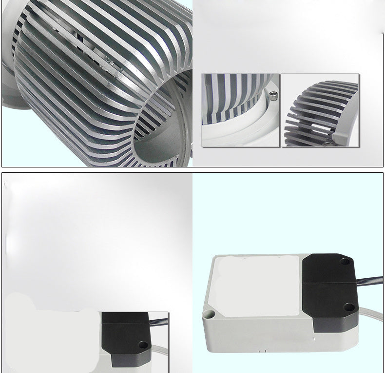 Round Downlights Led Spot Double Warm White Cold White 12W 15W 20W COB Adjustable 5pcs/lot Embedded Cattle Eye Lamp AC90-265V