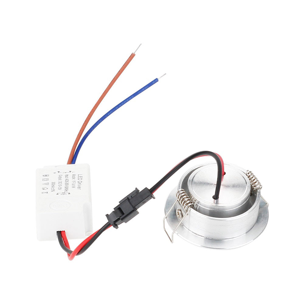 Mini LED Recessed COB Ceiling Light Downlight Bulb 3W 85V-265V High Power 5Pcs 2.04inch Lamps Indoor Lighting Office Shop Decor