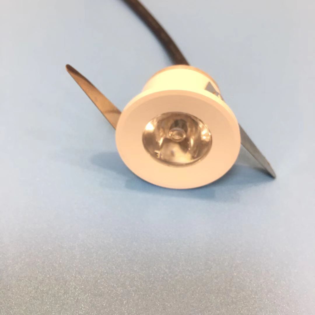 LED Mini Cabinet Downlight 3w Diameter 31mm Ca 230v White Frame Recessed Ceiling No Flicker Spot