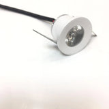 LED Mini Cabinet Downlight 3w Diameter 31mm Ca 230v White Frame Recessed Ceiling No Flicker Spot