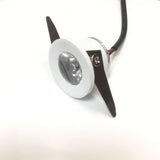 LED Mini Cabinet Downlight 3w Diameter 31mm Ca 230v White Frame Recessed Ceiling No Flicker Spot