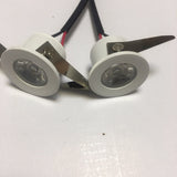 LED Mini Cabinet Downlight 3w Diameter 31mm Ca 230v White Frame Recessed Ceiling No Flicker Spot