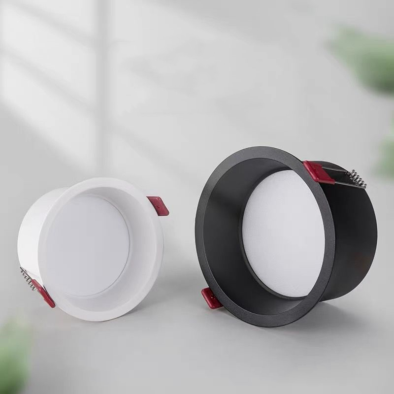 LED Recessed Downlight 7W 9W 12W 15W Round White Led Ceiling Spot Light AC220V Dimmable Anti-Glare Indoor Background