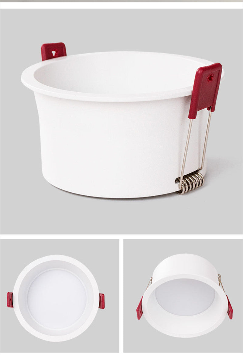 LED Recessed Downlight 7W 9W 12W 15W Round White Led Ceiling Spot Light AC220V Dimmable Anti-Glare Indoor Background