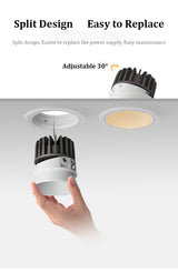 Deep Anti-glare Spotlight Led Ceiling Light Living Room Embedded LED Lighting Narrow Side Wall Washer Lights Home COB Downlight