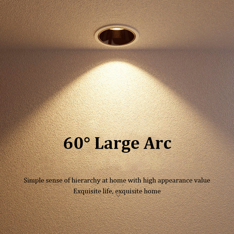 Deep Anti-glare Spotlight Led Ceiling Light Living Room Embedded LED Lighting Narrow Side Wall Washer Lights Home COB Downlight