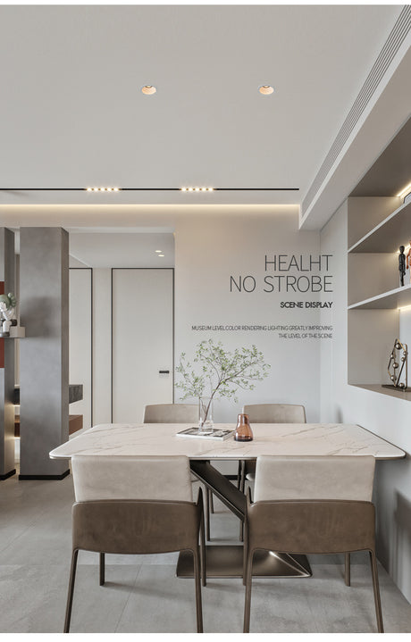 Deep Anti-glare Spotlight Led Ceiling Light Living Room Embedded LED Lighting Narrow Side Wall Washer Lights Home COB Downlight