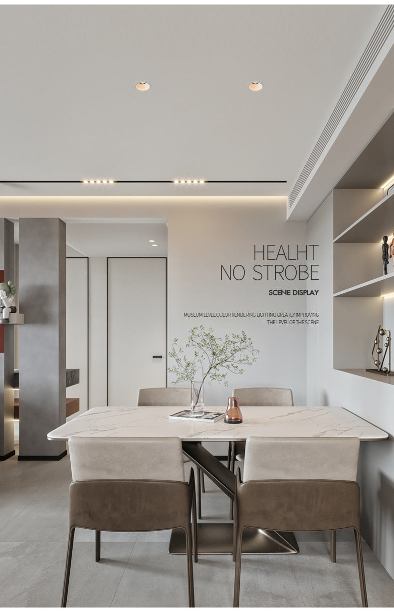 Deep Anti-glare Spotlight Led Ceiling Light Living Room Embedded LED Lighting Narrow Side Wall Washer Lights Home COB Downlight