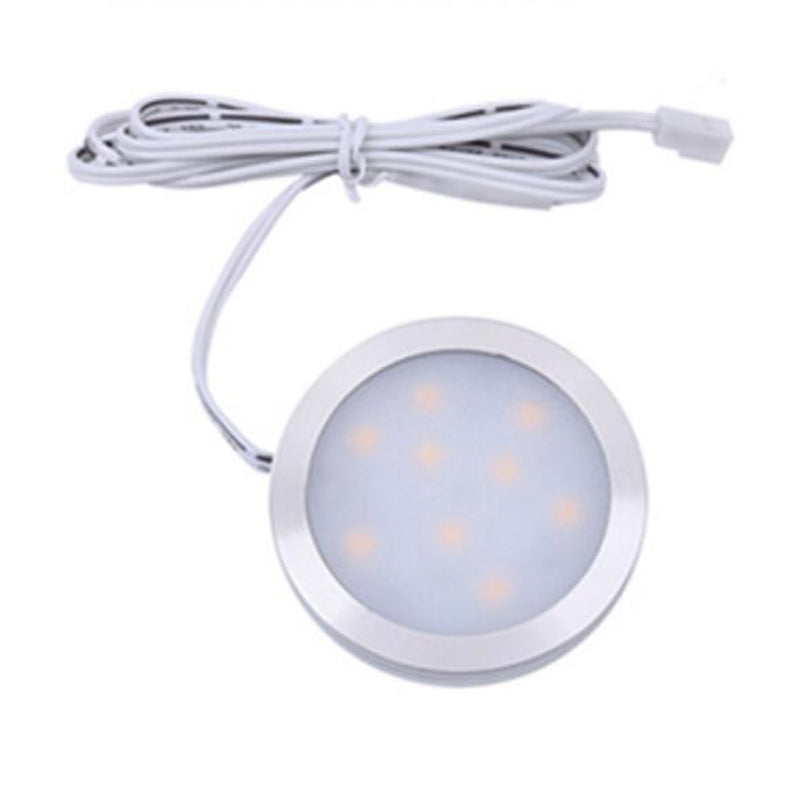 LED Spotlight 2.5W LED Cabinet Lamps DC12V LED Downlights Warm Cool White for Showcase Desk Bookcase Wardrobe Cupboard Kitchen