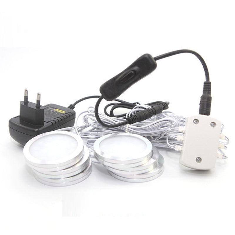 LED Spotlight 2.5W LED Cabinet Lamps DC12V LED Downlights Warm Cool White for Showcase Desk Bookcase Wardrobe Cupboard Kitchen