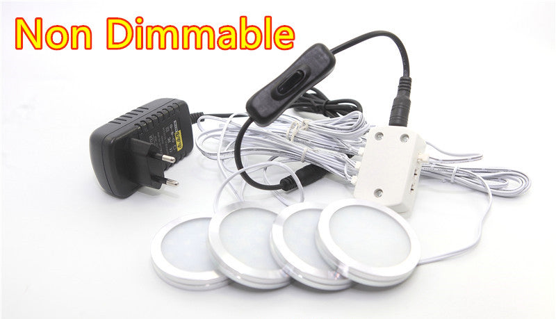 LED Spotlight 2.5W LED Cabinet Lamps DC12V LED Downlights Warm Cool White for Showcase Desk Bookcase Wardrobe Cupboard Kitchen