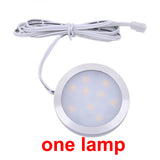 LED Spotlight 2.5W LED Cabinet Lamps DC12V LED Downlights Warm Cool White for Showcase Desk Bookcase Wardrobe Cupboard Kitchen