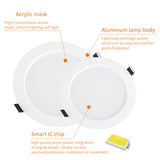 RGB W/WW Downlight Led 10W/20W Ceiling Decorative Downlight Living Room Background Wall Downlight RGB Remote Control Downlight