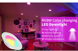 RGB W/WW Downlight Led 10W/20W Ceiling Decorative Downlight Living Room Background Wall Downlight RGB Remote Control Downlight
