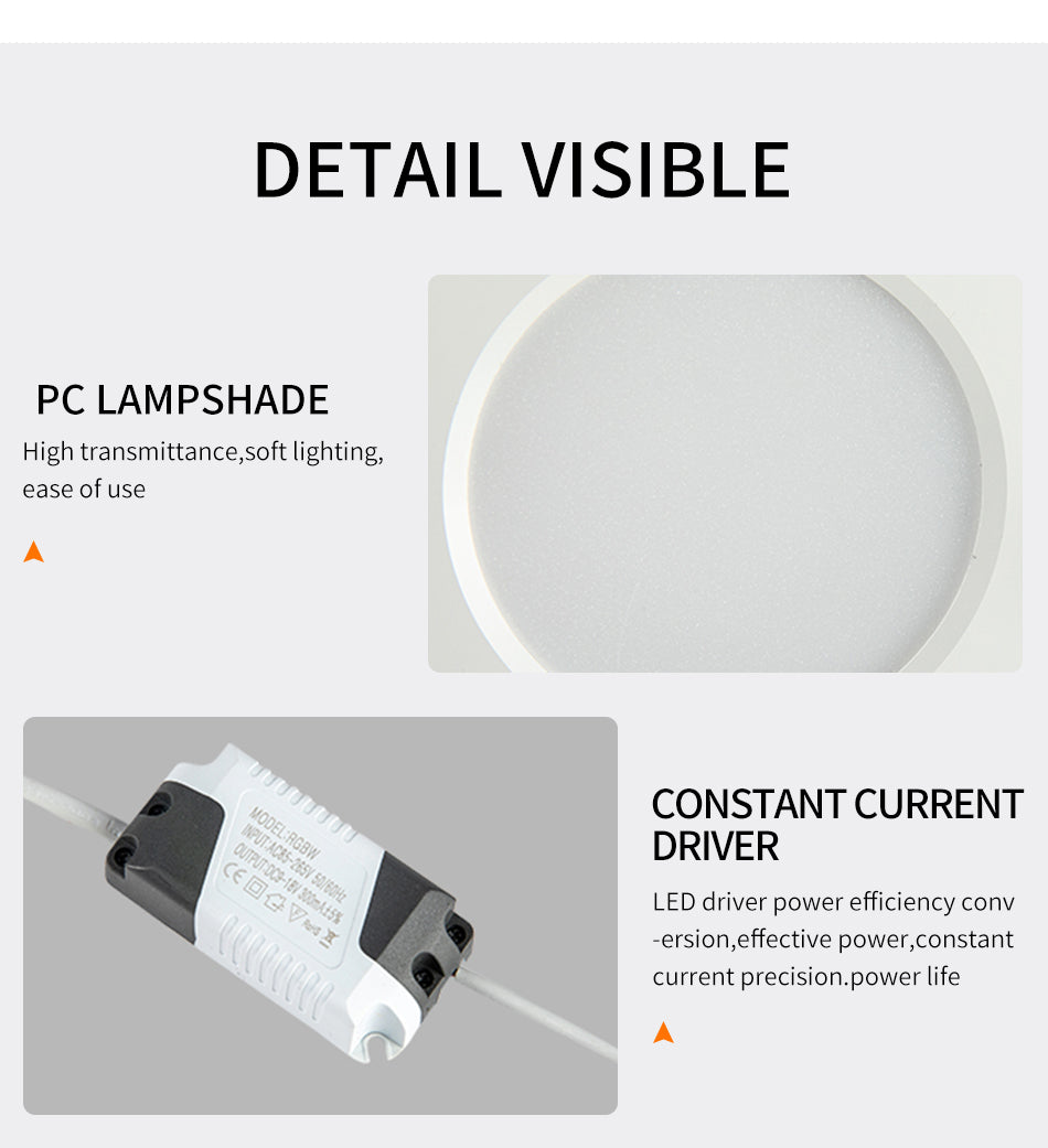 RGB W/WW Downlight Led 10W/20W Ceiling Decorative Downlight Living Room Background Wall Downlight RGB Remote Control Downlight