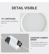 RGB W/WW Downlight Led 10W/20W Ceiling Decorative Downlight Living Room Background Wall Downlight RGB Remote Control Downlight