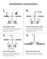 RGB W/WW Downlight Led 10W/20W Ceiling Decorative Downlight Living Room Background Wall Downlight RGB Remote Control Downlight