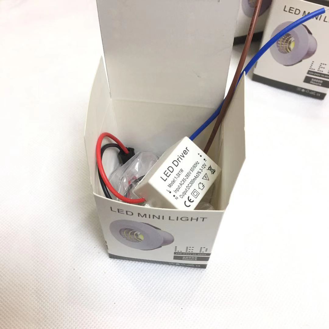 For Kitchen 5pcs/lot Gold Led Mini Cabinet Downlight 1w Diameter 31mm Dc12v Silver Frame Recessed Ceiling No Flicker Spot Light