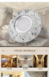 European Round Silver Garland Led Downlights 3W 5W 7W Cob Adjustable Angle Living Room Indoor Home Deco 110V 220V Recessed Lamp