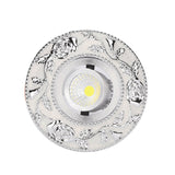 European Round Silver Garland Led Downlights 3W 5W 7W Cob Adjustable Angle Living Room Indoor Home Deco 110V 220V Recessed Lamp
