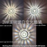 LED Downlights crystal lamp Downlight SMD Ceiling Spot Light With 3W/5W LED Driver AC110V 220V indoor Decoration