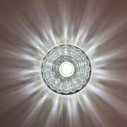 LED Downlights crystal lamp Downlight SMD Ceiling Spot Light With 3W/5W LED Driver AC110V 220V indoor Decoration
