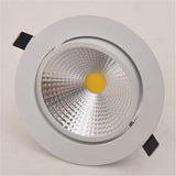 Dimmable 9W 15W 20W COB LED Downlights Tiltable Fixture Recessed Ceiling Downlights Lamp Spotlight AC110V/AC220V