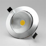 Dimmable 9W 15W 20W COB LED Downlights Tiltable Fixture Recessed Ceiling Downlights Lamp Spotlight AC110V/AC220V