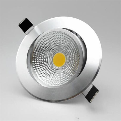 Dimmable 9W 15W 20W COB LED Downlights Tiltable Fixture Recessed Ceiling Downlights Lamp Spotlight AC110V/AC220V