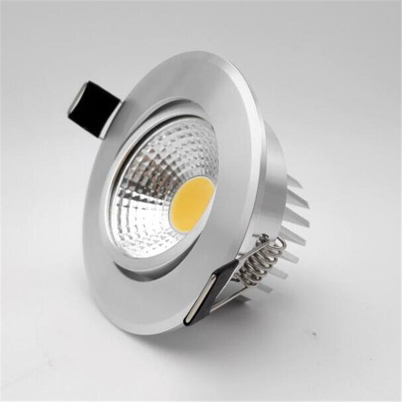 Dimmable 9W 15W 20W COB LED Downlights Tiltable Fixture Recessed Ceiling Downlights Lamp Spotlight AC110V/AC220V