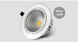 Dimmable 9W 15W 20W COB LED Downlights Tiltable Fixture Recessed Ceiling Downlights Lamp Spotlight AC110V/AC220V