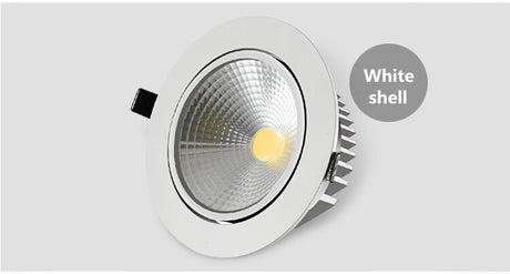 Dimmable 9W 15W 20W COB LED Downlights Tiltable Fixture Recessed Ceiling Downlights Lamp Spotlight AC110V/AC220V