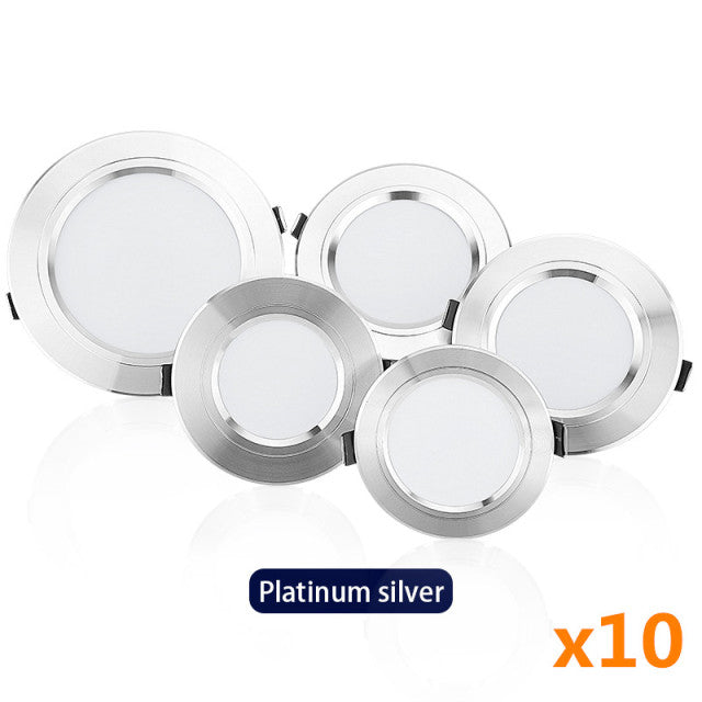 Led Downlights 5W 9W 12W 15W 18W LED Ceiling Downlight Lamps 10pcs/lot AC 220V 230V 240V Led Ceiling Lamp Home Indoor Lighting