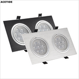 Dimmable 9W 15W 30W 42W COB LED Ceiling Lamp Spot Lights Square LED Recessed Downlights AC85~265V Room Lamps