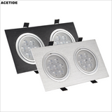 Dimmable 9W 15W 30W 42W COB LED Ceiling Lamp Spot Lights Square LED Recessed Downlights AC85~265V Room Lamps