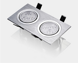 Dimmable 9W 15W 30W 42W COB LED Ceiling Lamp Spot Lights Square LED Recessed Downlights AC85~265V Room Lamps