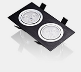 Dimmable 9W 15W 30W 42W COB LED Ceiling Lamp Spot Lights Square LED Recessed Downlights AC85~265V Room Lamps