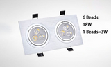 Dimmable 9W 15W 30W 42W COB LED Ceiling Lamp Spot Lights Square LED Recessed Downlights AC85~265V Room Lamps