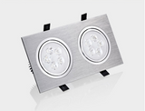 Dimmable 9W 15W 30W 42W COB LED Ceiling Lamp Spot Lights Square LED Recessed Downlights AC85~265V Room Lamps