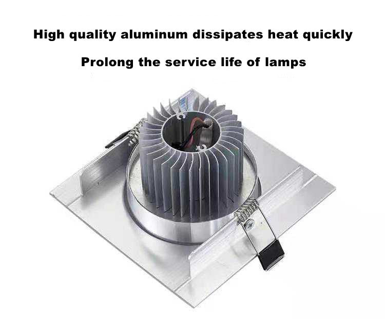 Dimmable 9W 15W 30W 42W COB LED Ceiling Lamp Spot Lights Square LED Recessed Downlights AC85~265V Room Lamps