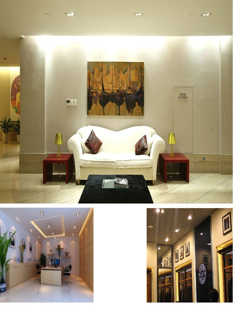 Dimmable 9W 15W 30W 42W COB LED Ceiling Lamp Spot Lights Square LED Recessed Downlights AC85~265V Room Lamps