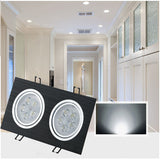 Dimmable 9W 15W 30W 42W COB LED Ceiling Lamp Spot Lights Square LED Recessed Downlights AC85~265V Room Lamps