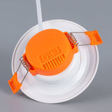 LED Downlight 220V 9W Thin Ceiling light Recessed Downlight 3 Colors 12 Packs Dimmable Spotlight