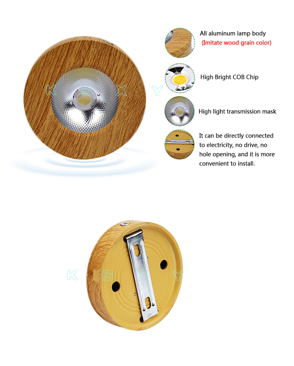LED Downlight Mini Surface Mounted 3W 5W 7W 9W Panel Spot Light Ultra Thin Indoor Lighting Home Kitchen Cabinet Lamp 220V