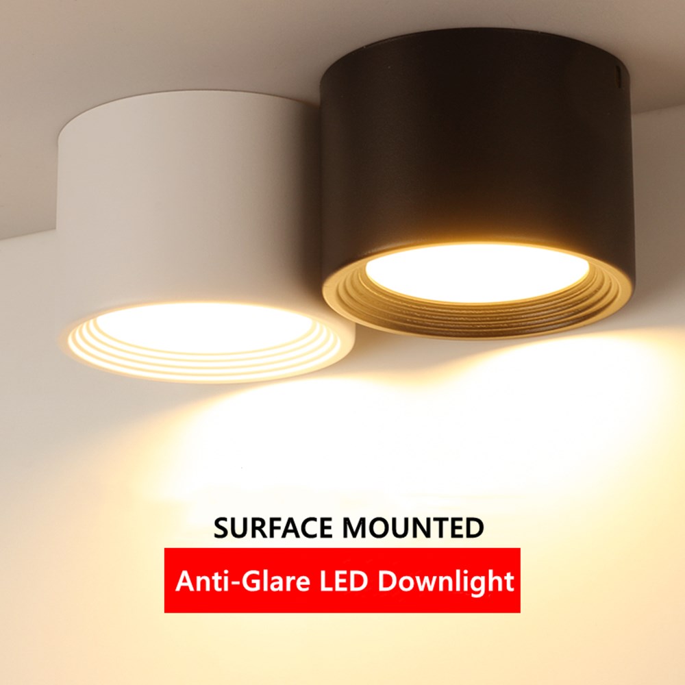 Led Surface Mounted Ceiling Downlight Dimmable Led Ceiling Light 5W 12W 15W Dimmable Spot Led Indoor Lighting For Living Room